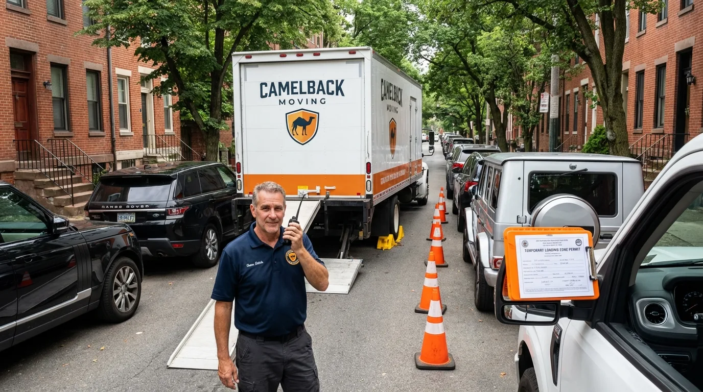 City street loading permit setup in Jamaica, NY